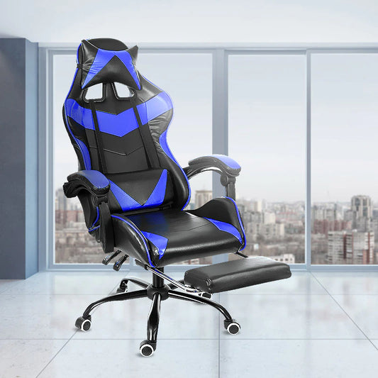 Leather Office Gaming Chair Home (WCG Gaming Ergonomic and Swivel Lifting Lying Gamer Chair)